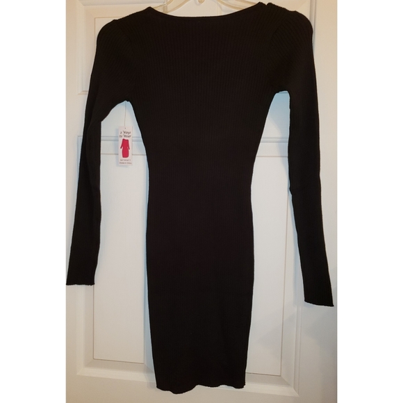 Black Body Con Dress you can wear 2 ways! NWT! - Picture 1 of 2